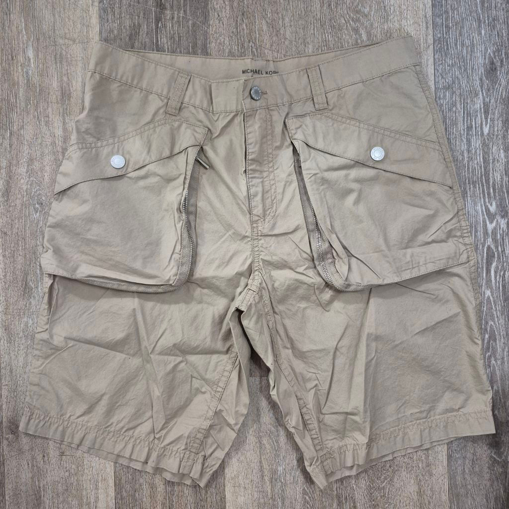 Men's MICHAEL KORS Cargo Shorts Waist 34 Beige